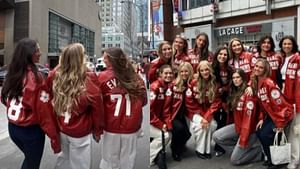In Photos: Bespoke Montreal Canadiens leather playoff jackets sported by Patrik Laine, Nick Suzuki's fiancees and partners of other players