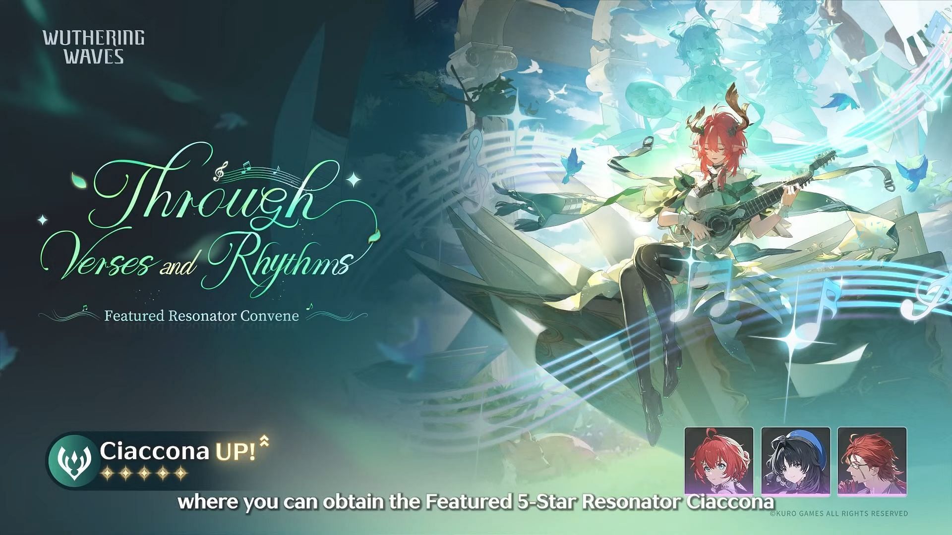 Ciaccona banner preview (Image via Kuro Games)