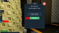 Tap the bird icon to open the code redemption menu (Image via Roblox)