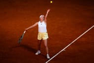 Tauson serves in the Madrid Open - Source: Getty