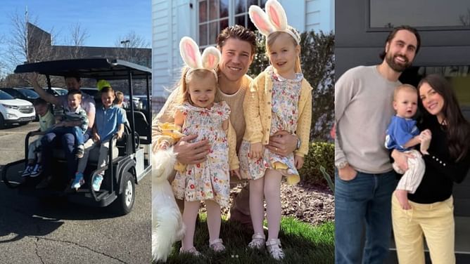 Glimpse into Top 10 2025 NHL Easter family celebrations ft. Evander Kane, Vincent Trocheck and Carey Price's families
