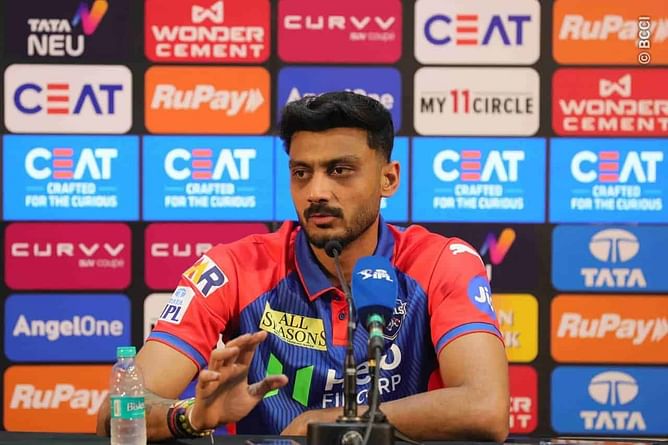 "Aa maara jigar no tukdo chhe" - Axar Patel tests Gujarati of GT's south India-based player ahead of IPL 2025 clash in Ahmedabad [Watch]