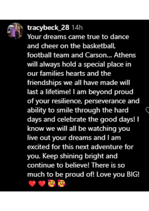 Tracy Beck's comment