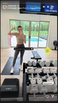 Julia Piquet's Instagram story - Source: @juliapiquet on IG