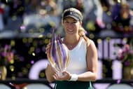 Danielle Collins of the United States celebrates her win after the singles final against Daria Kasatkina on the final day of the WTA 500 Credit One Charleston Open at Credit One Stadium on April 07, 2024 - Source: Getty