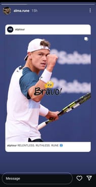 Rune's sister Alma shares an update via social media - Source: @AlmaRune Instagram