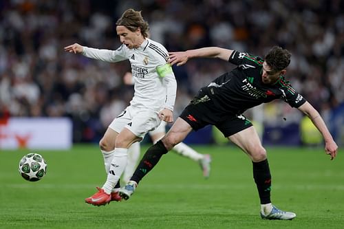 L to R: Modric and Rice (Source: Getty)