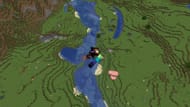 Leash physics when entities are in the air has improved a lot (Image via Sportskeeda Gaming || Mojang Studios)