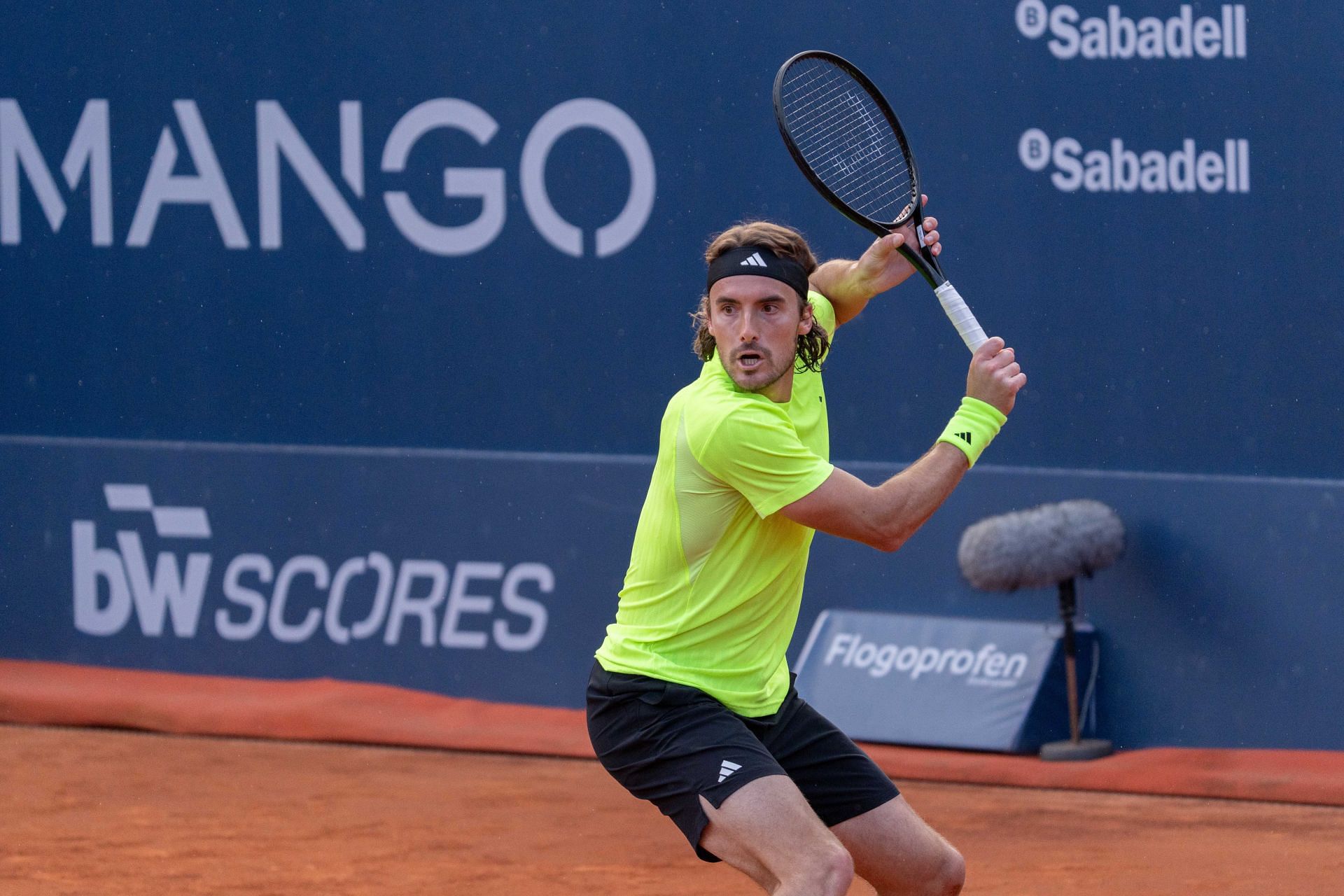Stefanos Tsitsipas at the 2025 Barcelona Open [Image Source: Getty Images]