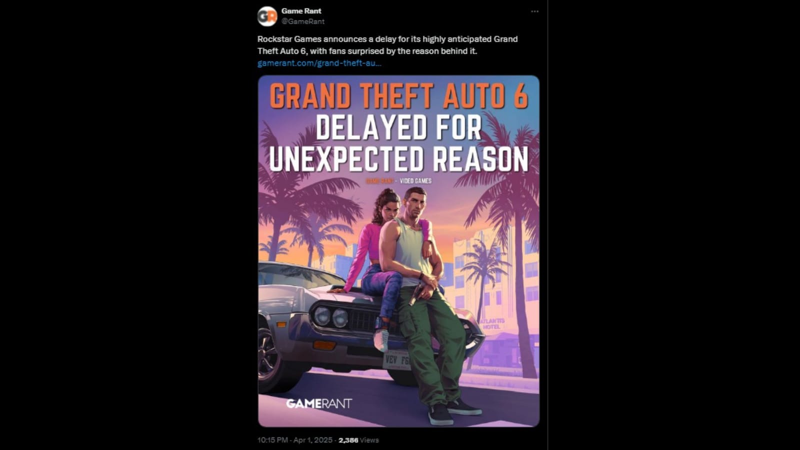 Is GTA 6 delayed to 2026 by Rockstar Games?