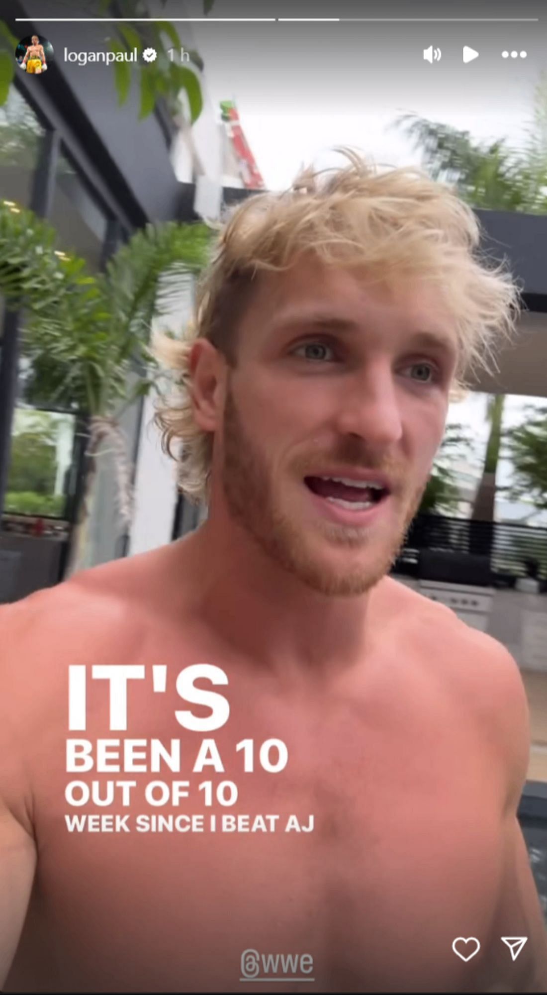 Logan Paul will be on RAW tomorrrow. [Photo credit: Screenshot of Paul&#039;s Instagram story]