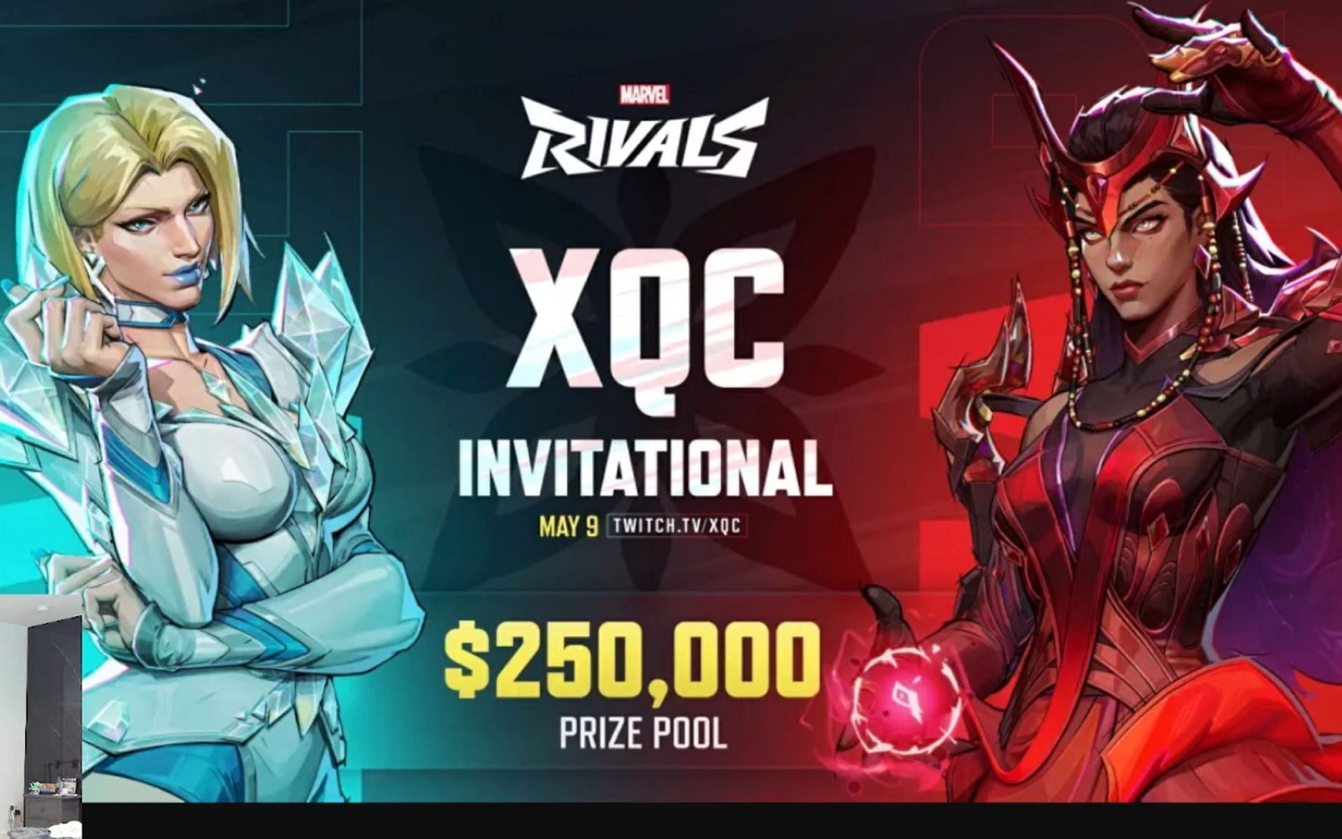 xQc announces his official Marvel Rivals Invitational with $250k prize pool