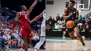 Arkansas signee Meleek Thomas shares a 2-word reaction to Razorbacks forward Adou Thiero's 2025 NBA Draft declaration