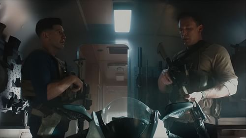Christian and Braxton suit up for the final mission in The Accountant 2. (Image via MGM Studios)