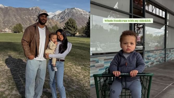 Fred Warner’s wife Sydney brings her “sidekick” along for Whole Foods grocery run