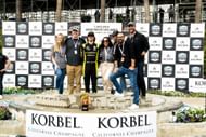 Colton Herta at the 2021 Acura Grand Prix Of Long Beach podium - Source: Getty
