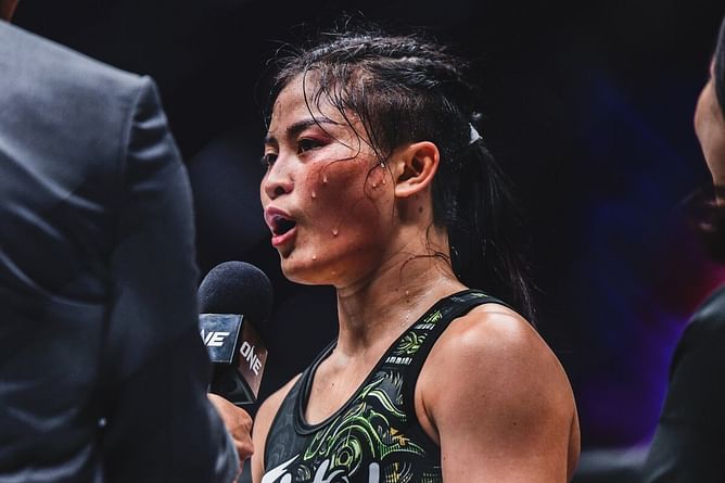 "A really good opportunity" - Three-sport queen Stamp Fairtex reflects on first taste of gold in ONE Championship