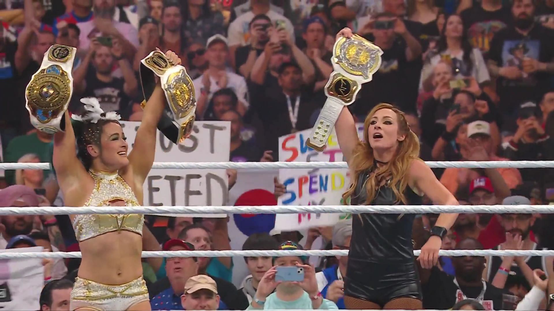 Lyra Valkyria and Becky Lynch win the WWE Women