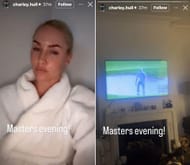 Charley Hull's Instagram story on Saturday evening