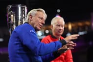 Bjorn Borg and John McEnroe at the Laver Cup 2024 - Source: Getty