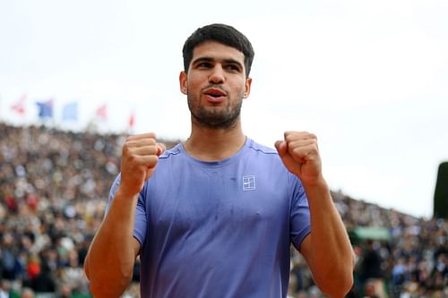 Carlos Alcaraz at the Rolex Monte-Carlo Masters - Day Eight - Source: Getty