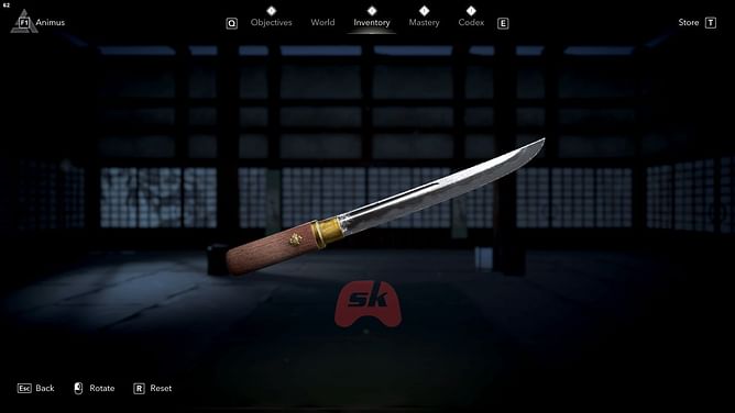 How to obtain the Igan Sunset Tanto in Assassin's Creed Shadows