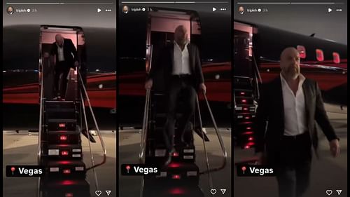 Triple H arrives in Las Vegas. [Photo Courtesy: The Game's Instagram]
