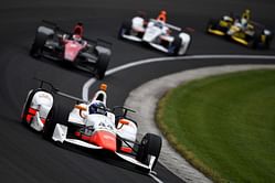When Buddy Lazier lost a wheel during the last lap in an IndyCar race