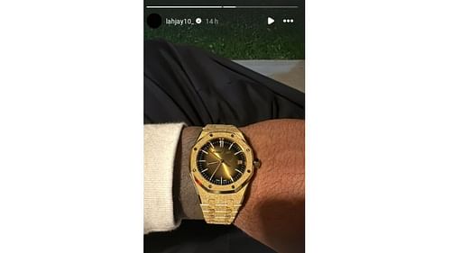 Ja’Marr Chase flexes luxury with 82,487.90 Audemars Piguet Royal Oak watch (Source: Via IG/ @lahjay10_)