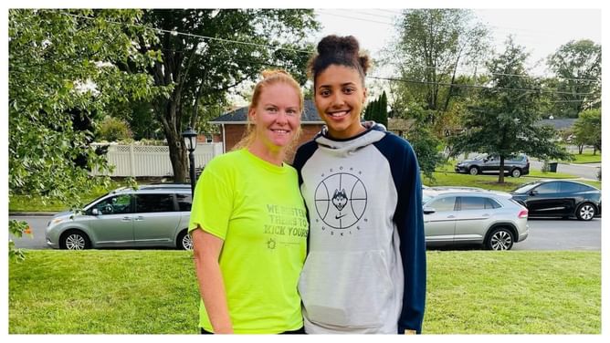 Azzi Fudd reveals the inside scoop behind mom’s viral “Fudd around find out” t-shirt during NCAA finals