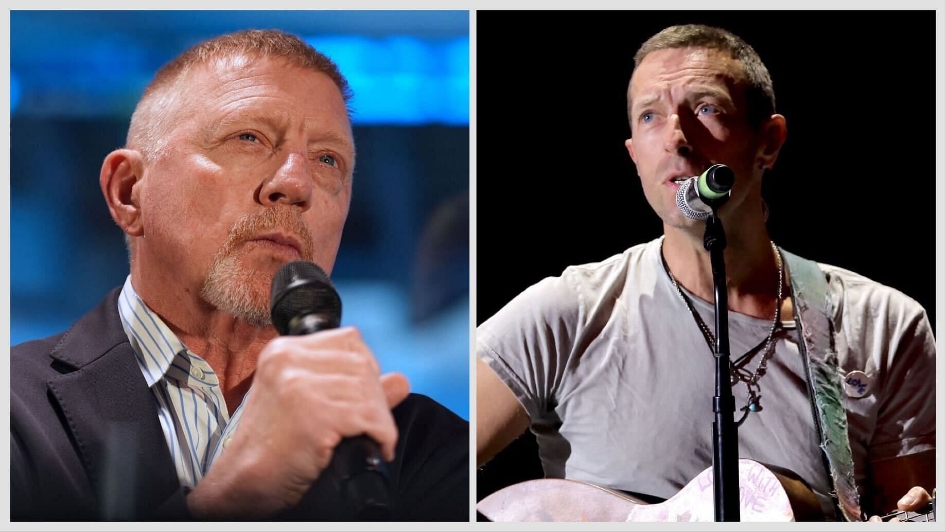 Boris Becker Chris Martin (Source: Getty)