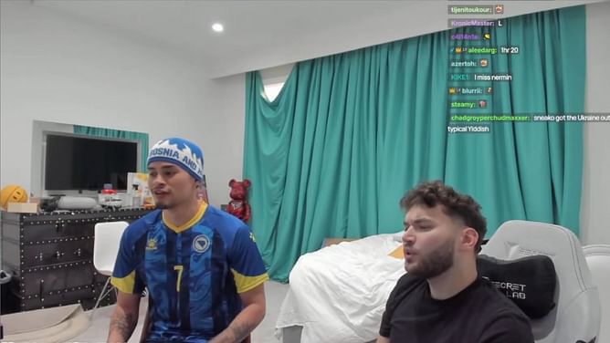 Sneako shows behind the scenes of Adin Ross' "fake" room and setup