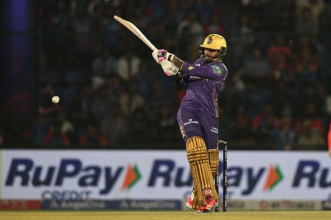 Vipraj Nigam traps dangerous Sunil Narine lbw for 27 as batter misses his slog in DC vs KKR IPL 2025 match