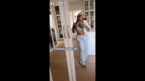 Screenshot of Katia Reguero's Instagram story (Image from - Instagram.com/@katia.lindor IG Stories)