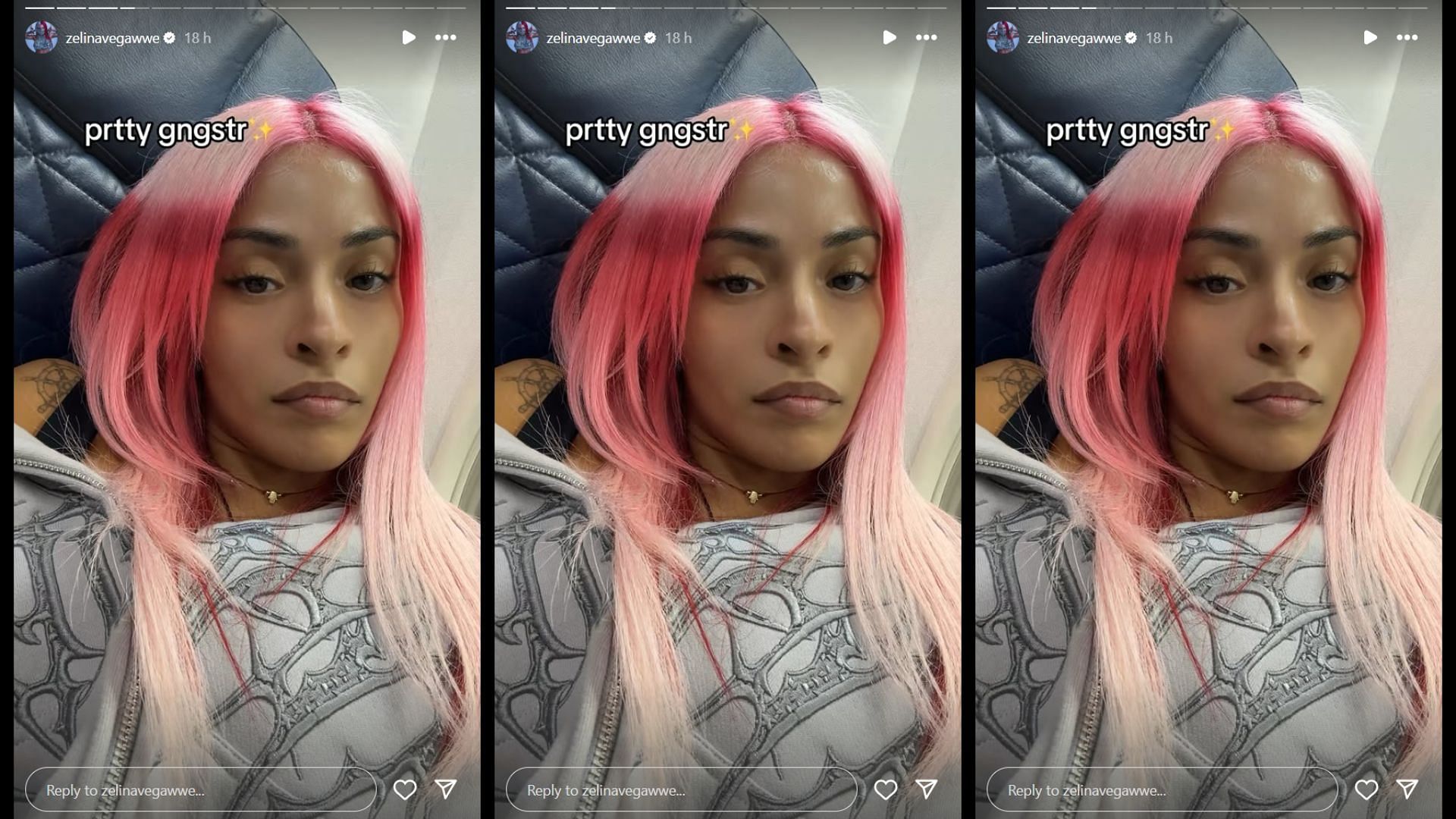 Zelina Vega showing off her new look [Picture courtesy: WWE Superstar&#039;s Instagram]