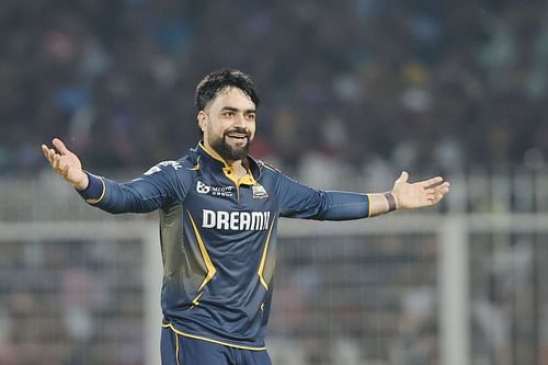 Rashid Khan celebrates a wicket. (Credits: IPL X)