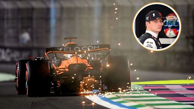 Max Verstappen's 3-word reaction to Lando Norris' crash in th F1 Saudi Arabian GP qualifying