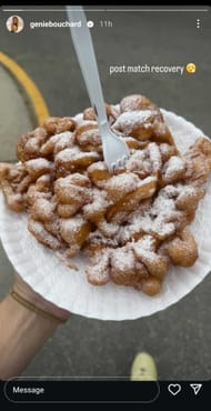 Eugenie Bouchard IG Story. Source: Instagram/@geniebouchard