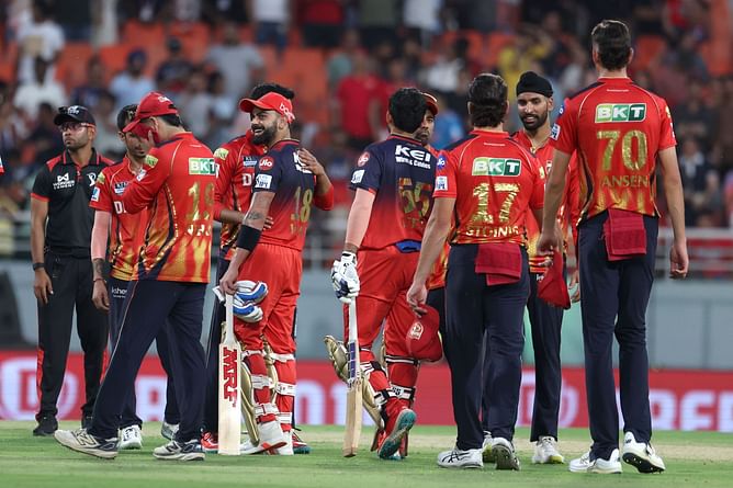 "A million thanks" - PBKS youngster expresses gratitude after receiving bat from Virat Kohli post IPL 2025 match against RCB