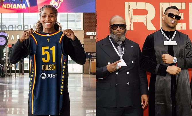 "Got a NIL deal w/ adidas?": Indiana Fever veteran Sydney Colson poses hilarious question about Abdul Carter's dad iced out look at NFL Draft