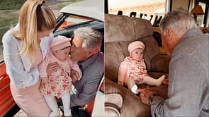 Marco Andretti's fiancée shares adorable pictures as Mario Andretti meets his great-granddaughter on Easter