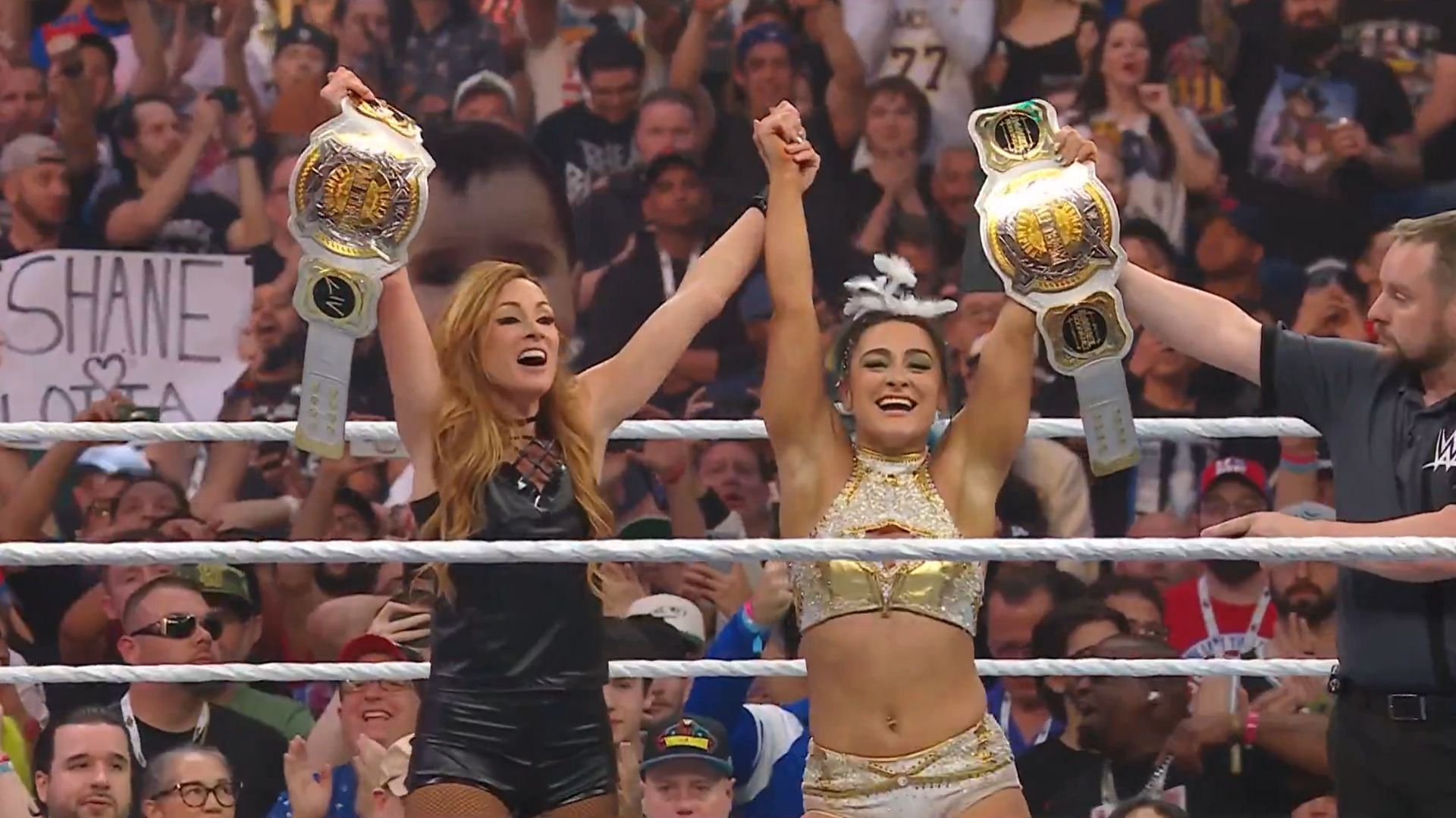 Becky Lynch returned to WWE after 11 months to help Lyra Valkyria win the Women