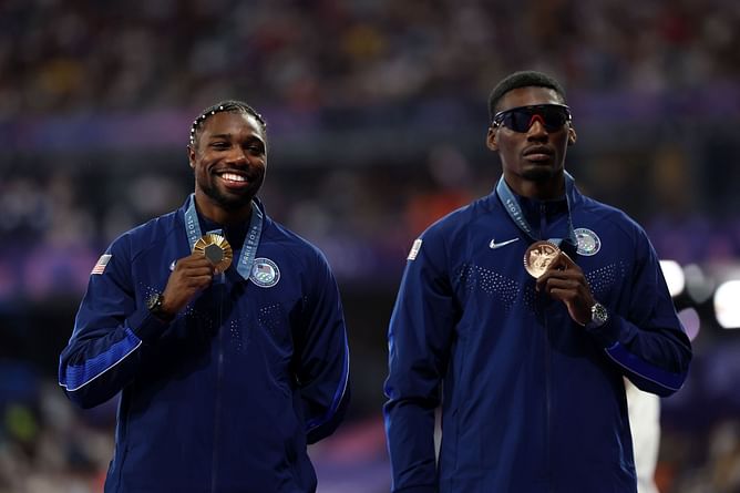Noah Lyles takes a dig at Fred Kerley with his Olympic gold medal accomplishment