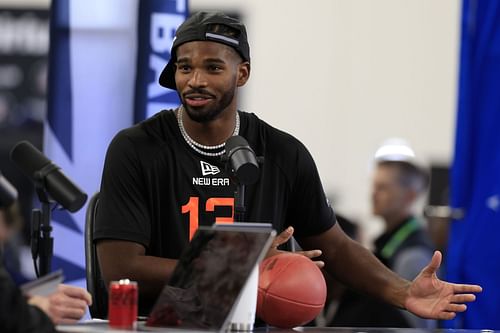 Shedeur Sanders at 2025 NFL Scouting Combine - Source: Getty