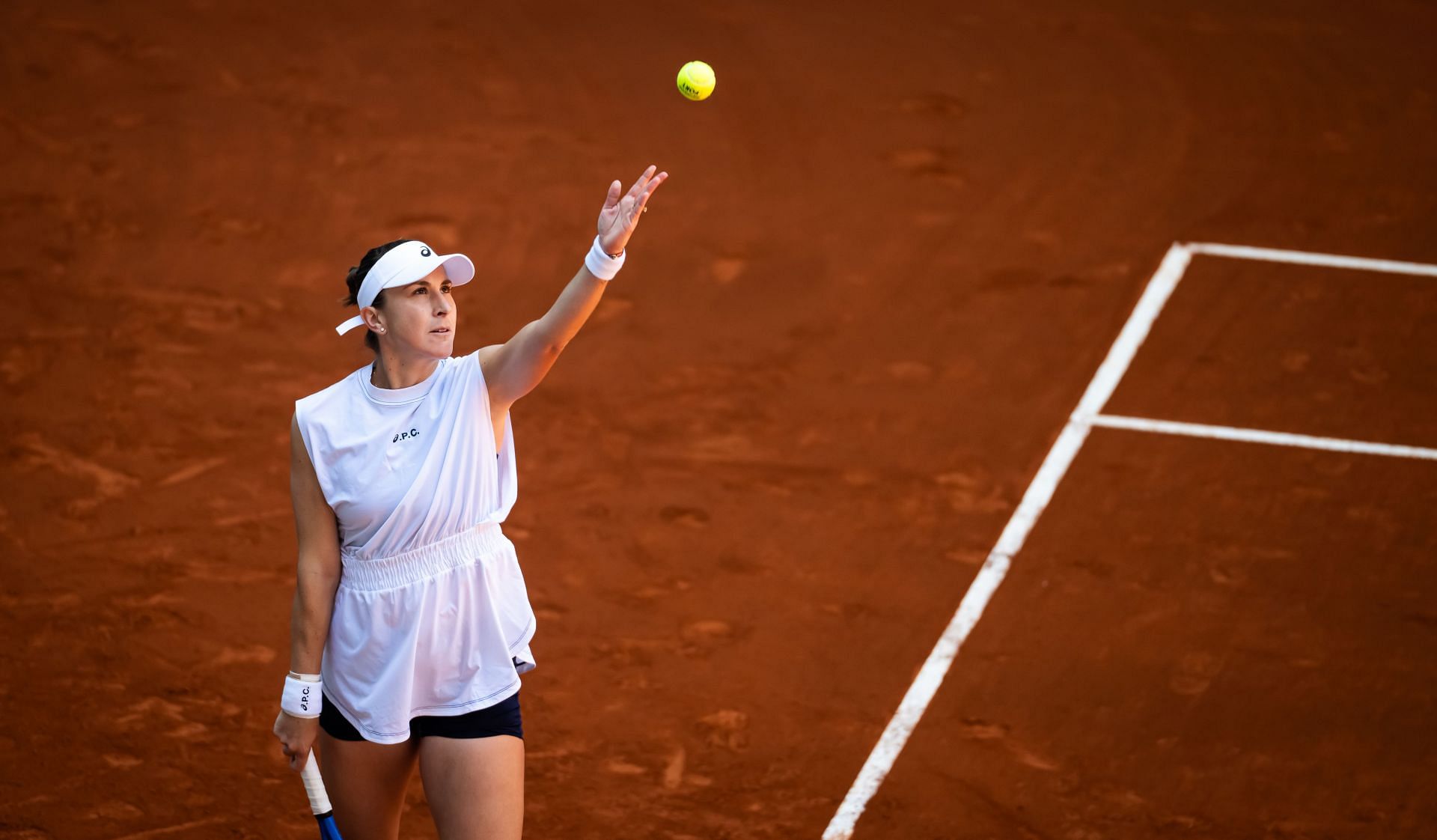 Bencic in action at the Mutua Madrid Open - Source: Getty