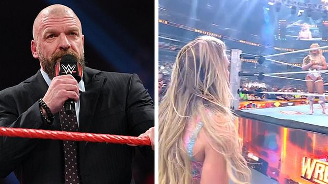 Triple H sends a message to Tiffany Stratton after she defeats Charlotte Flair in her first WrestleMania match