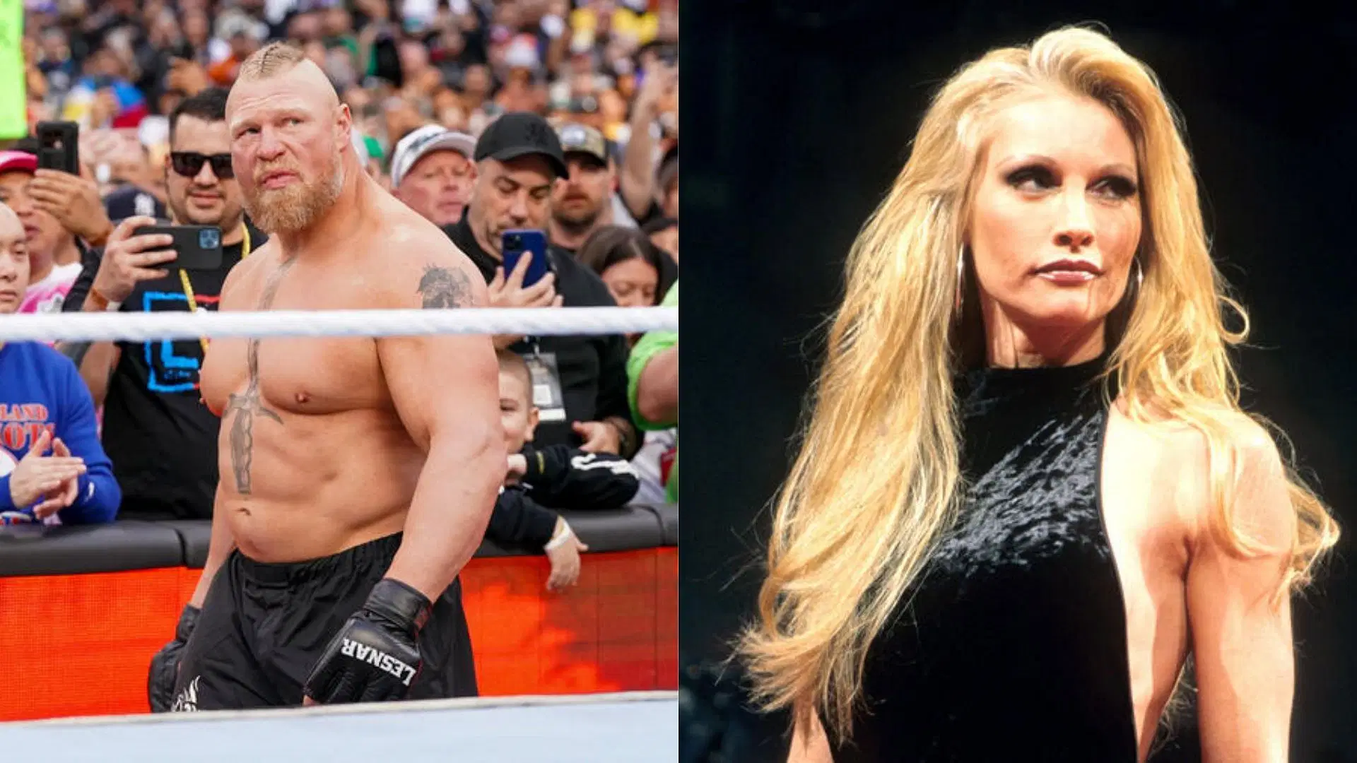 Brock Lesnar and Sable [Image via wwe.com]