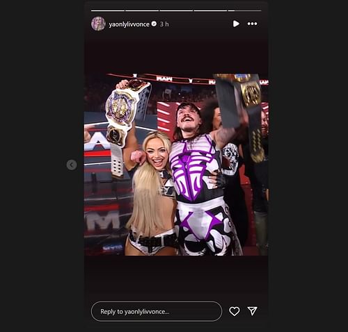 Screengrab of Liv Morgan's Instagram story!