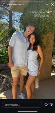 Catherine Holt's Instagram story; ( Instagram @catherinemholtt)