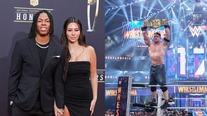 Jahmyr Gibbs' GF Nicole sends 1-word message to John Cena after 17th World Championship at WrestleMania 41